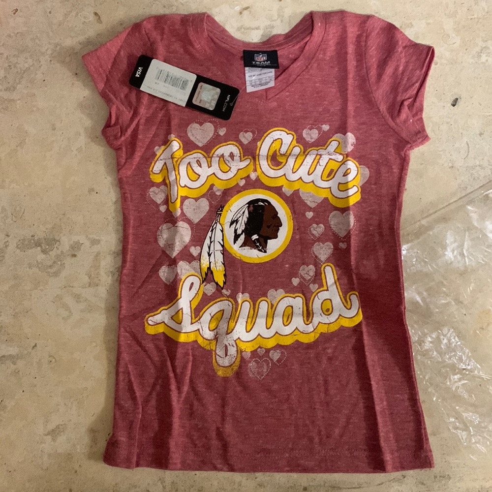 NWT REDSKINS GIRLS T SHIRT SZ 7/8
